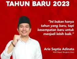 Wabup Bengkulu Utara mengucapkan selamat tahun baru 2023