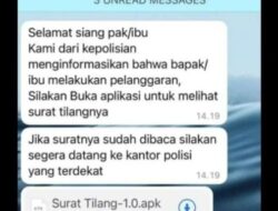 Modus Penipuan Surat Tilang ETLE Beredar di WA, ETLE Resmi Lewat Ini