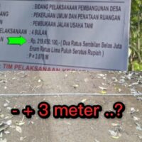 Dugaan kegiatan Buka Jalan Usaha Tani Desa Padang Sepan Tidak Sesuai RAB