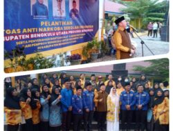 GUBERNUR BENGKULU MELANTIK KEPENGURUSAN SANS KABUPATEN B/U