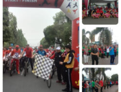 Acara Kegiatan Sepeda Santai Dan Senam Sehat Dalam Rangka HUT Kota Arga Makmur ke 47