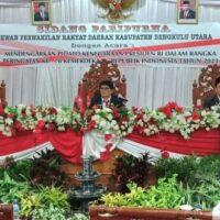 Sidang Paripurna DPRD BU Mendengarkan Pidato Kenegaraan Presiden RI, Dalam Rangka HUT Ke 78