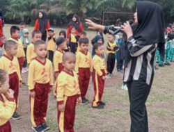 BUNDA PAUD BU, IKUTI SENAM SEHAT, GUNA MEMBENTUK KARAKTER ANAK USIA DINI