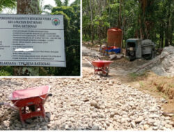 Utamakan Keuntungan Pribadi Kades, Proyek Jalan Rabat Beton Dana Desa Di Desa Batik Nau Diduga Sarat Penyimpangan