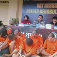 Polres Bengkulu Utara Gelar Press Release Operasi Musang 2024