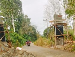 Diduga Proyek Siluman! Warga Mulai Soroti Proyek Pembagunan Gapura Di Desa Padang Kala