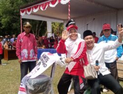 Ribuan Masyarakat Dua Kecamatan Menyambut Arie Septia Adinata Dalam Rangka HUT RI ke~79