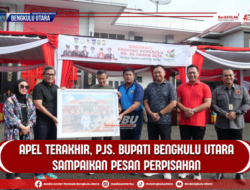 Pj Bupati BU Menyampaikan Pesan Dalam Apel Perpisahan