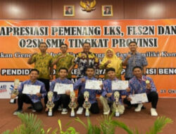 Pendamping, Siswa LKS dan O2SN dapat reword dan Uang Pembinaan Dari Pemerintah Provinsi Bengkulu