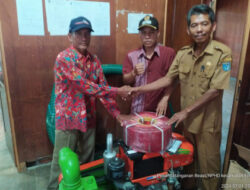 Dinas Tanaman Pangan Hortikultura dan Peternakan Bengkulu Utara Melaksanakan Penyerahan Bantuan Pompa Air