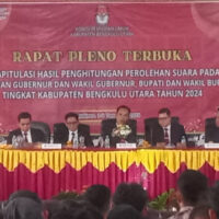 KPU Bengkulu Utara Sukses Gelar Pleno Pilkada Serentak 2024