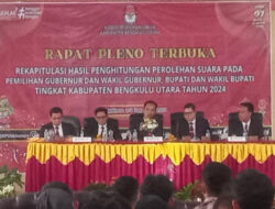 KPU Bengkulu Utara Sukses Gelar Pleno Pilkada Serentak 2024