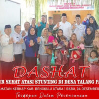 Program DASHAT, Wabup BU: Upaya Penurunan Angka Stunting di Bengkulu Utara