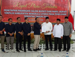 KPU Bengkulu Utara Tetapkan Pasangan Kepala Daerah Terpilih