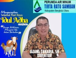 Direktur dan Jajaran PDAM Tirta Ratu Samban Ucapkan Selamat Hari Raya Idul Adha 1446 H