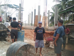 Semangat Kebersamaan Warga Fajar Baru, Bergotong Royong Dalam Pembangunan Masjid Baiturrahim
