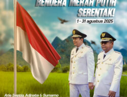 Bupati dan Wakil Bupati Bengkulu Utara Ajak Warga Kibarkan Bendera Merah Putih Sambut HUT ke-80 RI