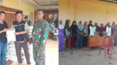 Pemdes Kinal Jaya Salurkan Bantuan Beras dan Minyak Goreng dari Bapanas