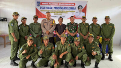 Tingkatkan Kesiapsiagaan, Pemdes Karang Suci Gelar Pelatihan LINMAS