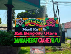Viral Papan Bunga, Perkumpulan Janda Kirim Ucapan Selamat HUT ke-67 Kabupaten Bengkulu Utara