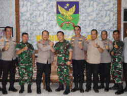 Perkuat Sinergi dan Soliditas TNI-Polri, Kapolres Bengkulu Utara Silaturahmi ke Kodim 0423/BU   