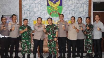 Perkuat Sinergi dan Soliditas TNI-Polri, Kapolres Bengkulu Utara Silaturahmi ke Kodim 0423/BU   