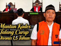 Korupsi Dana Desa Rp260 Juta, Mantan Kades Talang Curup Divonis 1,5 Tahun