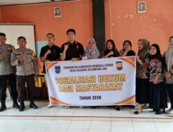 Perkuat Kesadaran Hukum dan Pengawasan, Desa Kalbang Gelar Sosialisasi Sadar Hukum dan Program Jaga Desa