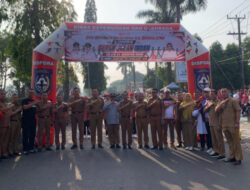 Sambut HUT ke-81 Kemerdekaan RI, Pemkab Bengkulu Utara Gelar Gerak Jalan Indah