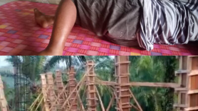 Miris! Pekerja Proyek SMKN 11 Bengkulu Utara Jatuh dari Ketinggian 4 Meter, Diduga Tanpa APD dan Diperintahkan Pulang Sendiri