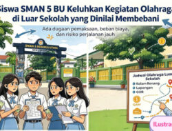 Siswa SMAN 5 BU Keluhkan Kegiatan Olahraga di Luar Sekolah, Dinilai Membebani Ada Dugaan Cari Keuntungan Pribadi  