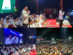 Tabligh Akbar UAS Memperingati Hari Jadi Pemindahan Ibu Kota, Ribuan Warga Padati Alun-Alun Arga Makmur